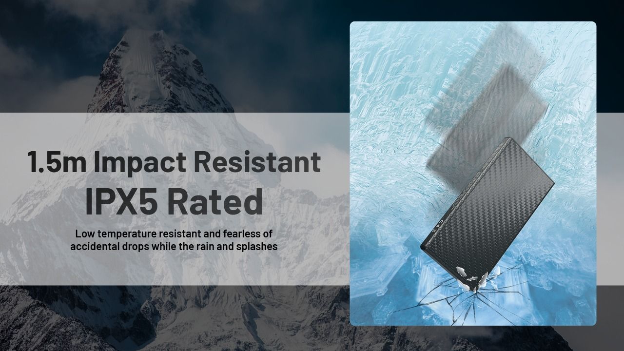 Nitecore Summit 10000 Powerbank Outdoor | Kältebeständig Heizfunktion QC PD USB-C | Robust Leicht Kompakt IPX5