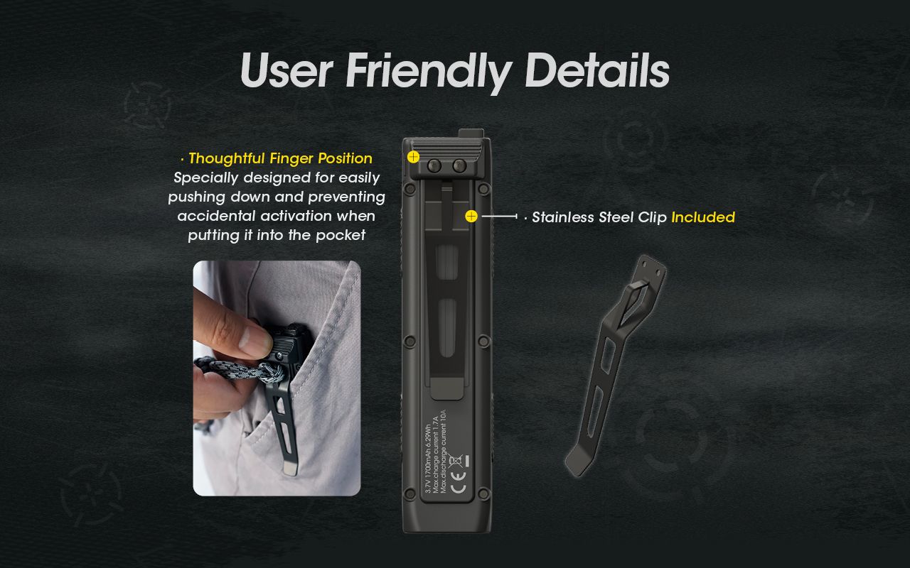 NITECORE EDC27 Leichtgewicht 3000 Lumen wiederaufladbare Taschenlampe für Outdoor-Abenteuer und Notfallvorsorge