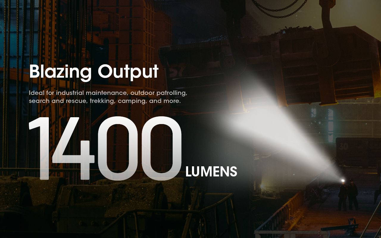 Nitecore NU50 LED-Stirnlampe 1400 Lumen wiederaufladbar für Outdoor Abenteuer Fahrrad Zubehör für Profis