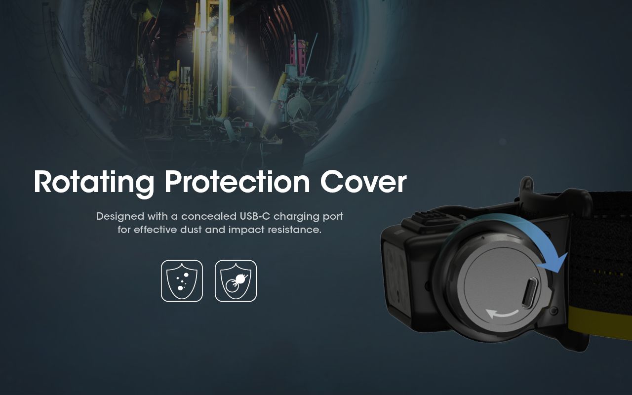 Nitecore NU50 LED-Stirnlampe 1400 Lumen wiederaufladbar für Outdoor Abenteuer Fahrrad Zubehör für Profis