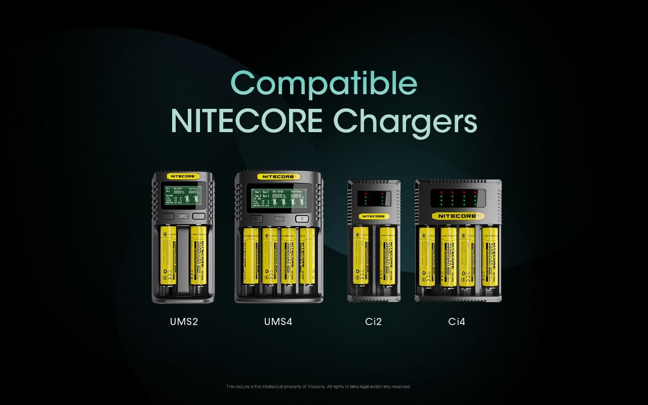 Nitecore 18650 NL1836 3600mAh Li-Ion wiederaufladbarer Akku