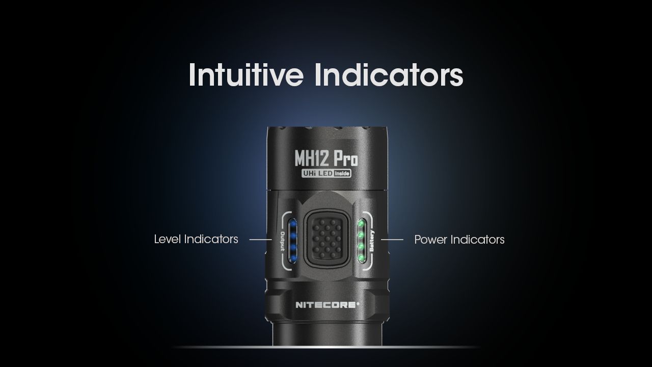 Nitecore MH12 Pro 3300 Lumen USB-C Taschenlampe hohe Helligkeit Outdoor-Abenteuer robuste Bauweise
