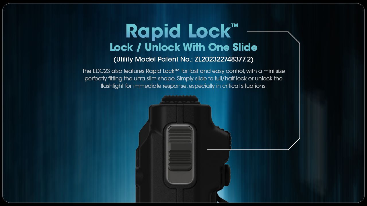 NITECORE EDC23 UHi LED Taschenlampe 2500 Lumen USB-C wiederaufladbar kompakt robust Outdoor Everyday Carry