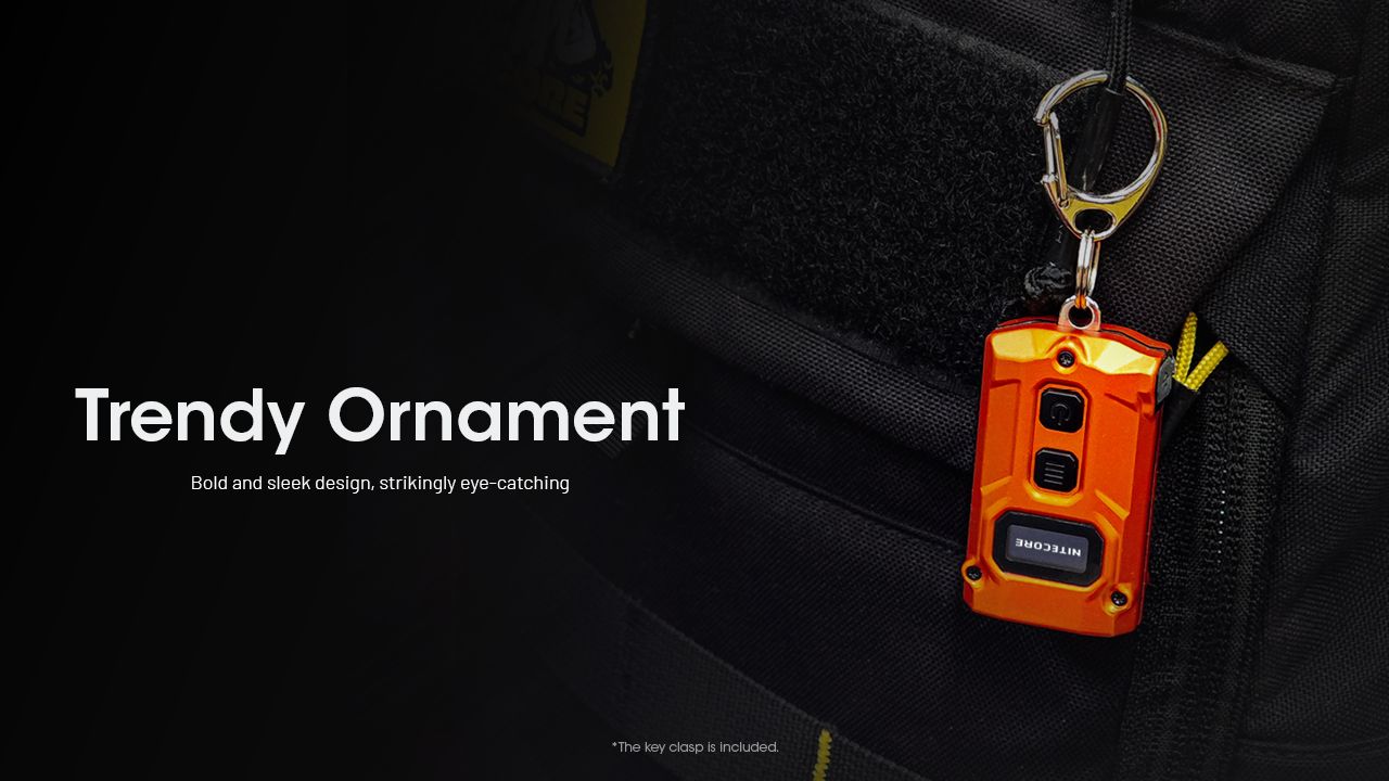 NITECORE TINI3 Schlüsselanhänger-Licht 600 Lumen Mini EDC Taschenlampe mit wiederaufladbarem Akku ultra-kompaktes Design