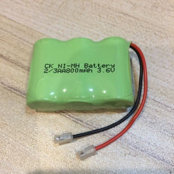 3er-Pack 2/3 AA Ni-MH Akku 3.6V 800mAh, wiederaufladbar für PC Elektronik, hohe Kapazität, stabile Leistung