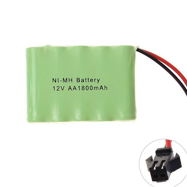 Ni-MH AA Akku 12V 1800mAh SM Stecker Akkupack