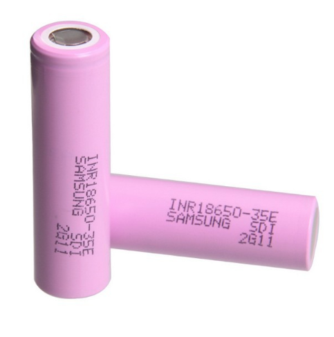 INR18650-35E Power 18650 Lithium-Batterie 3500mAh 25A Hochleistungs-Akku (2er-Pack)