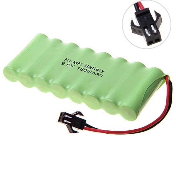 Ni-MH AA 9.6V 1800mAh SM-Stecker Akku-Pack