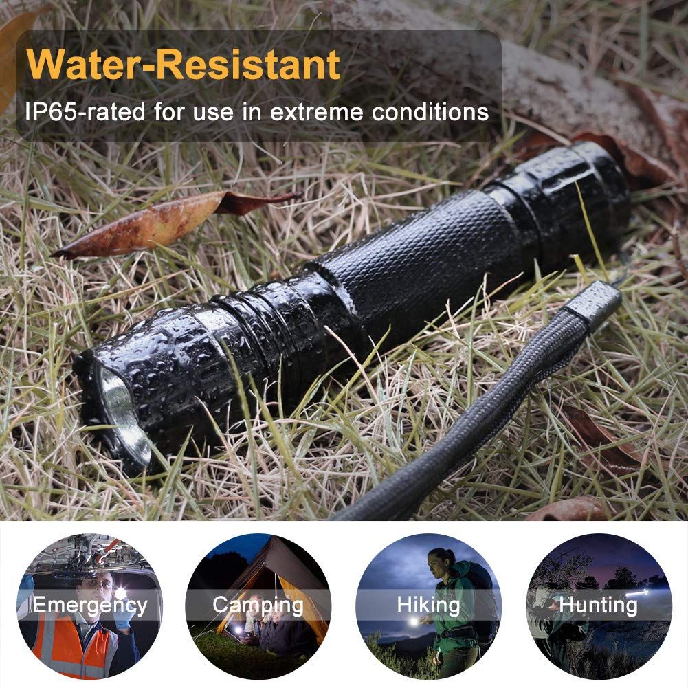 Multicolor UltraFire 501B LED Taschenlampe 1300 Lumen 5 Modi Wiederaufladbar Outdoor Taktiklicht Campingausrüstung