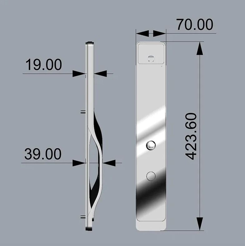 Tuya Wifi 3D Gesichtserkennung Smart Türschloss mit Passwort-Entsperrung Haussicherheit und eingebauter Kamera
