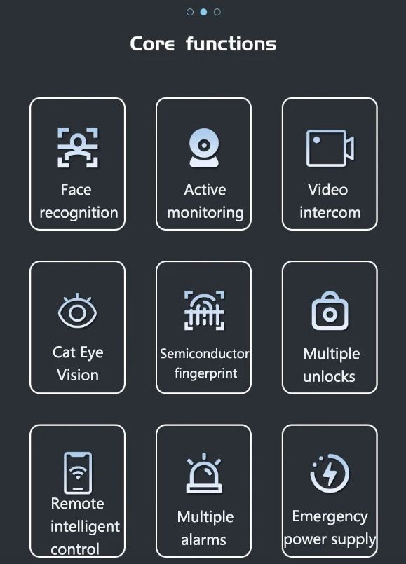 Tuya Wifi 3D Gesichtserkennung Smart Türschloss mit Passwort-Entsperrung Haussicherheit und eingebauter Kamera