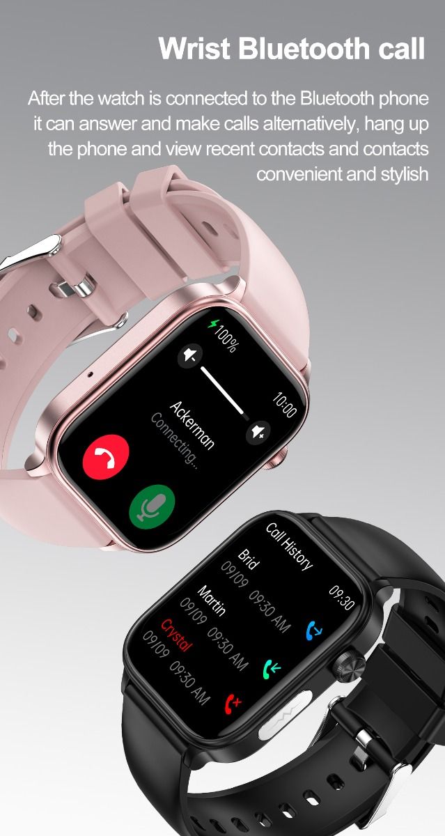 ET570 Blutzucker Smartwatch mit EKG, Herzfrequenz- und Blutdruckmessung