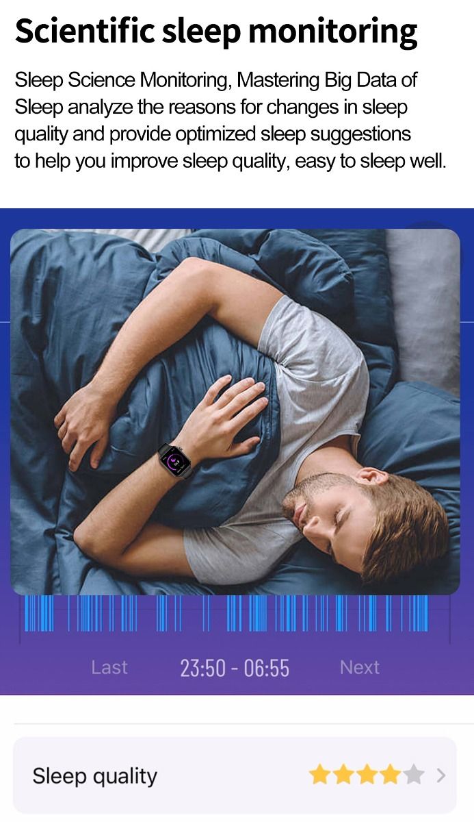ET570 Blutzucker Smartwatch mit EKG, Herzfrequenz- und Blutdruckmessung