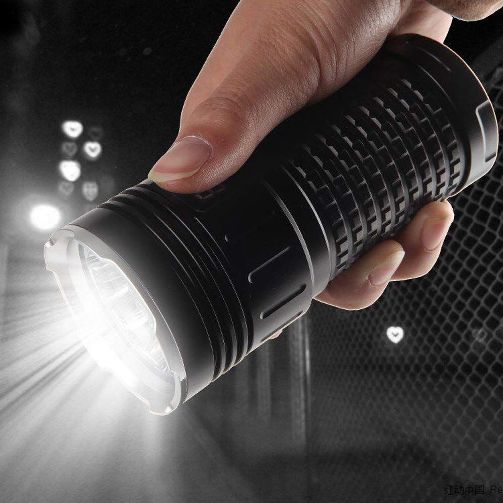 SKY RAY LED Taschenlampe 15000 Lumen wiederaufladbar USB Typ-C Perfekt für Camping und Heimwerkerarbeiten