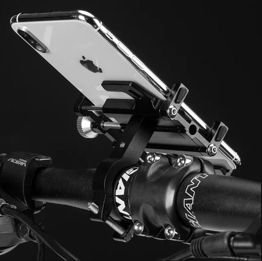 ROCKBROS Robuster Motorrad-Handyhalter, vielseitiges CNC-Aluminiumlegierungs-Zubehör für Fahrräder, sicherer Halt mit fünf Krallen