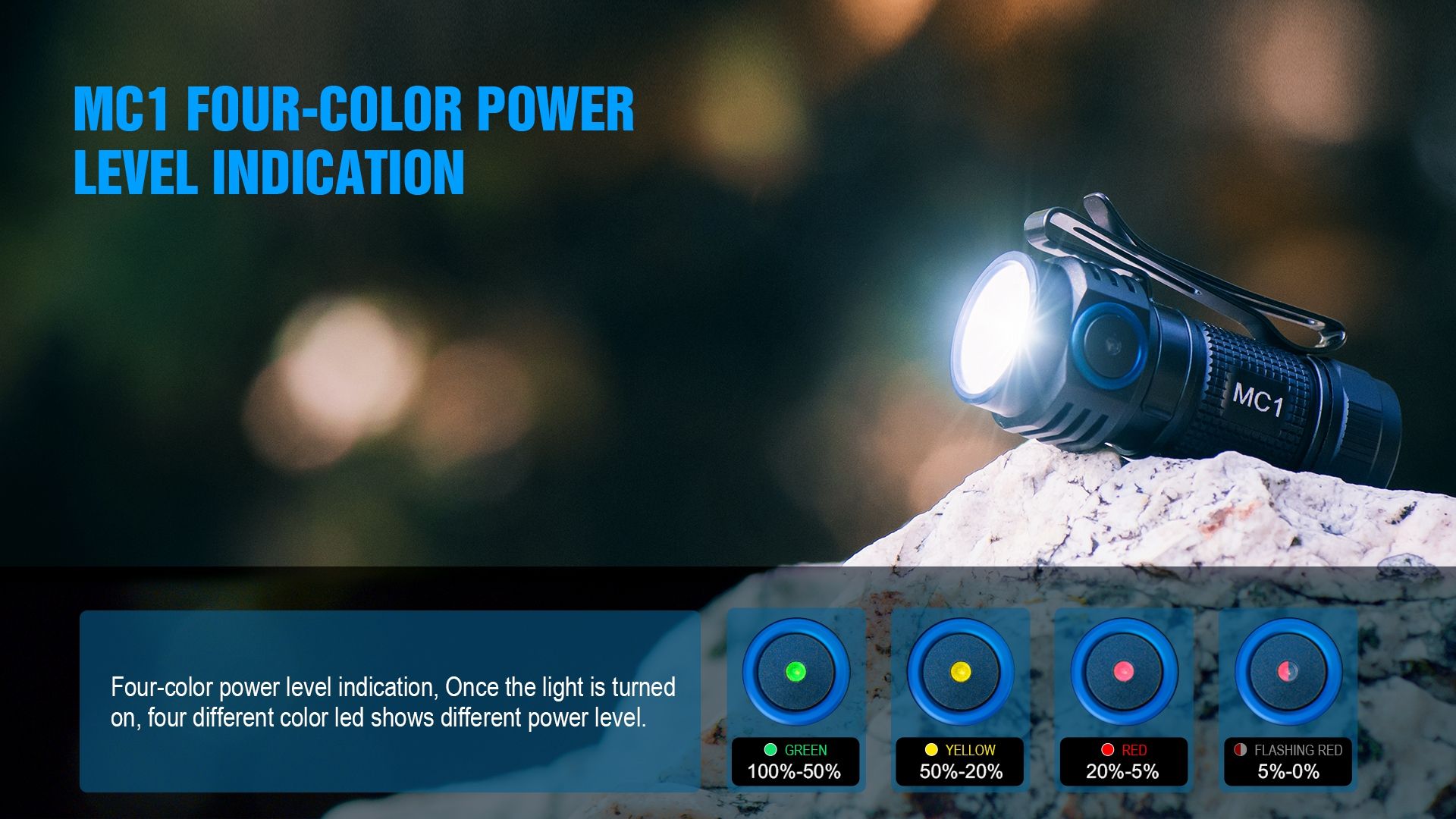 TrustFire MC1 Baton XP-L HI 1000 Lumen wiederaufladbare Mini-EDC-Taschenlampe mit magnetischem Laden, extrem leicht