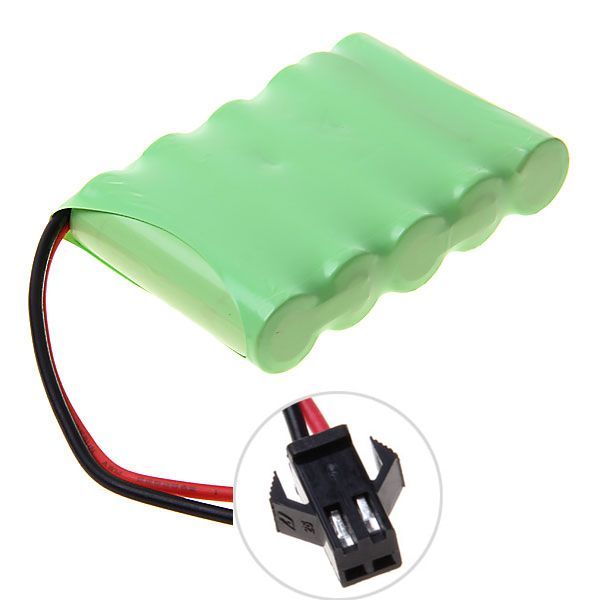 Umweltfreundlicher 6V 1800mAh Ni-MH SM-Stecker Akku-Pack für Spielzeug und ferngesteuerte Fahrzeuge