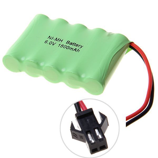 Umweltfreundlicher 6V 1800mAh Ni-MH SM-Stecker Akku-Pack für Spielzeug und ferngesteuerte Fahrzeuge