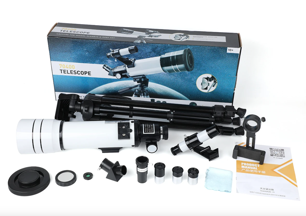 Bossdun Teleskop für Kinder 333X Vergrößerung für spannende Mondbeobachtung und Sterne beobachten langlebig