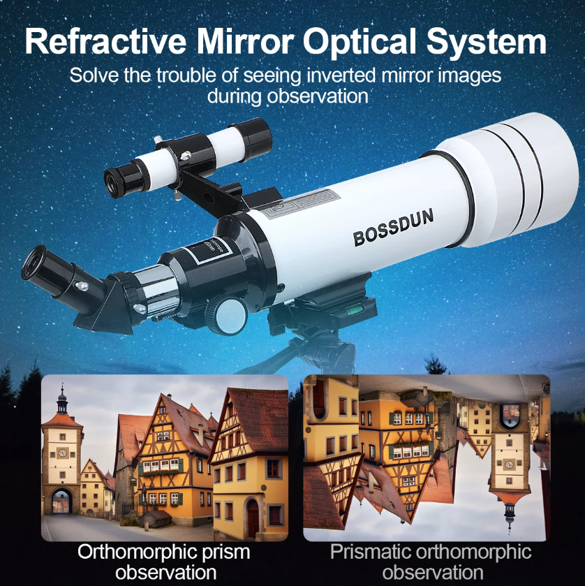 Bossdun Teleskop für Kinder 333X Vergrößerung für spannende Mondbeobachtung und Sterne beobachten langlebig