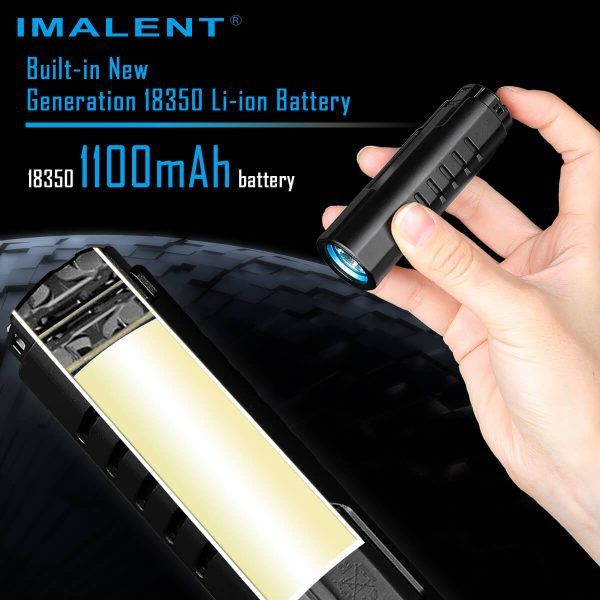 IMALENT LD70 LED-Taschenlampe 4000 Lumen kompakte Lichtquelle für Abenteurer und Outdoor mit OLED-Display