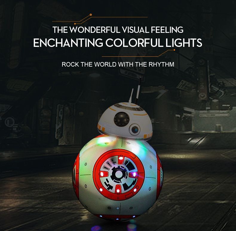 Star Wars BB-8 Fernsteuerungsroboter 20,5 cm Intelligentes RC-Spielzeug 360° Drehung Spaß für Kinder und Sammlerstück
