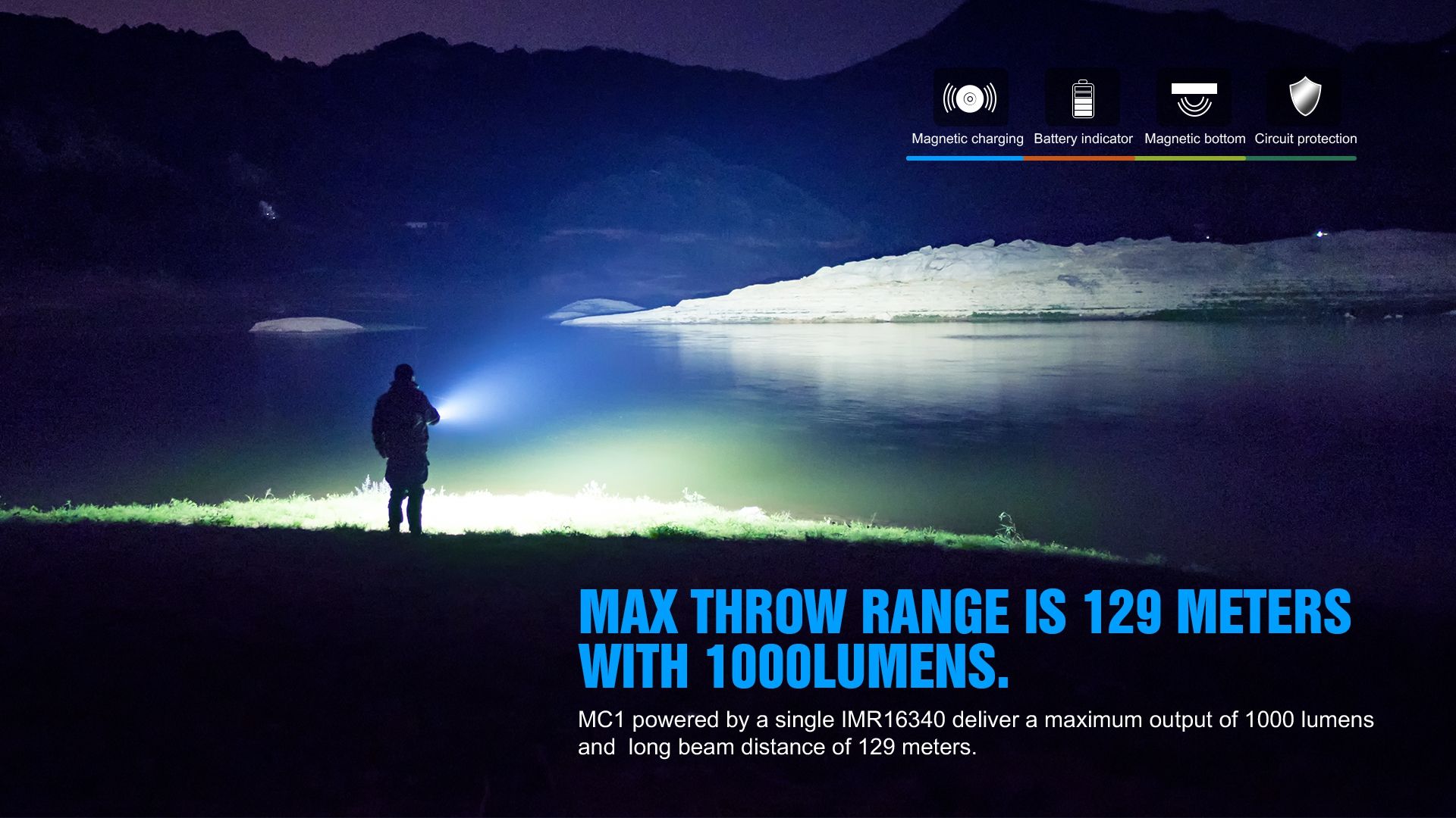 TrustFire MC1 Baton XP-L HI 1000 Lumen wiederaufladbare Mini-EDC-Taschenlampe mit magnetischem Laden, extrem leicht