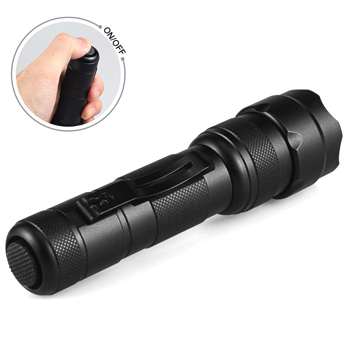 UltraFire WF-502B.2 LED-Taschenlampe 1600 Lumen Leicht 5-Mode Robust Camping Taktisch Notfall-Taschenlampe