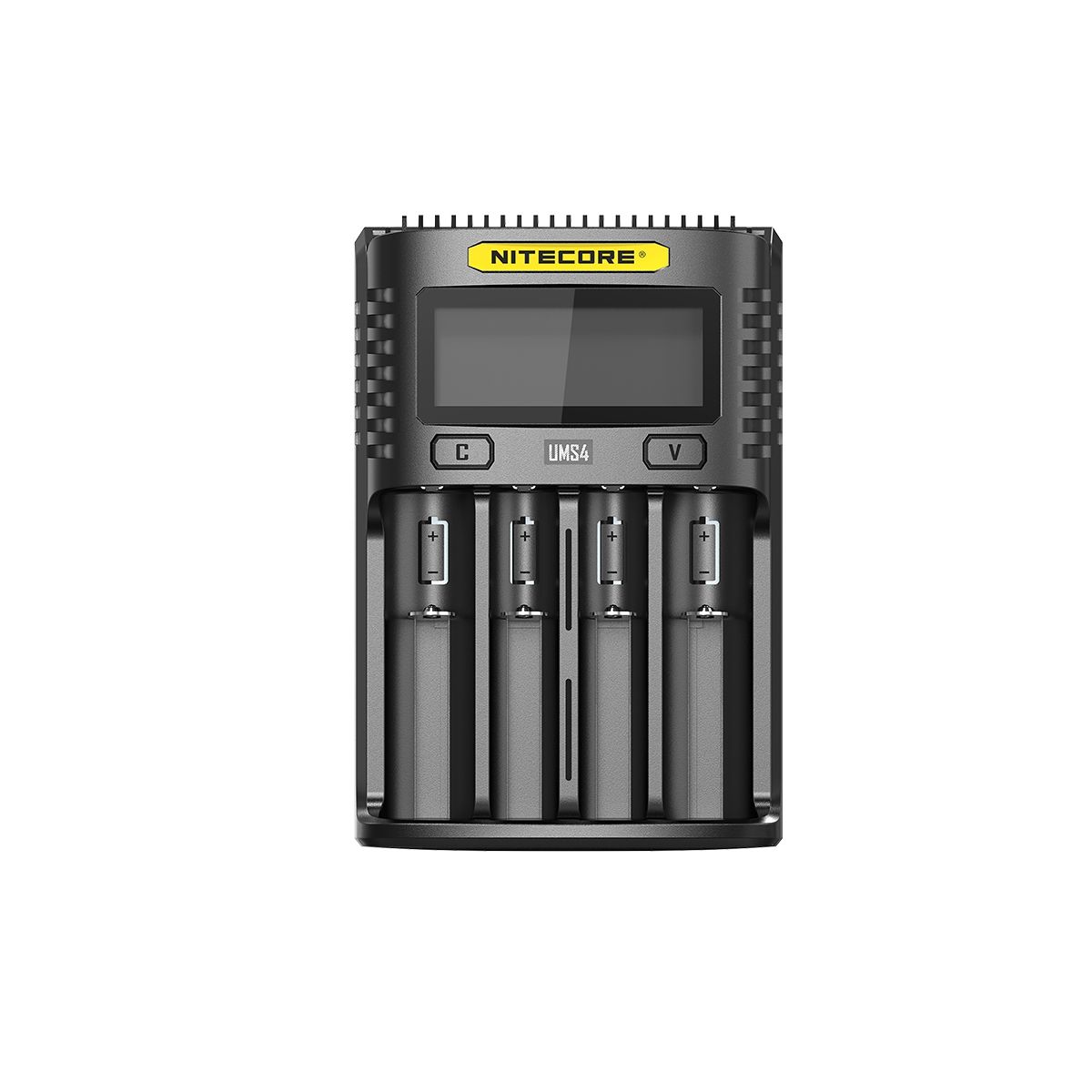 Nitecore UMS4 Intelligentes USB-Vierfach-Schnellladegerät mit USB-C für 18650 21700 26650 Smart Charging