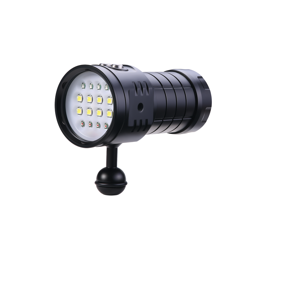 C16 Unterwasser-Tauchlampe 100M wasserdichte LED-Taschenlampe perfekt für Tauch-, Schnorchel- und Fotografieabenteuer