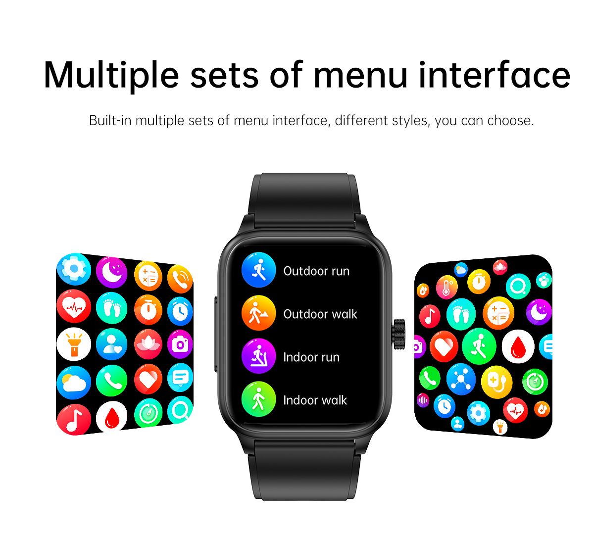 ET540 Blutzucker EKG Körpertemperatur Blutdruck Blutsauerstoff Herzfrequenz Bluetooth-Anruf Smartwatch Fitness-Tracker