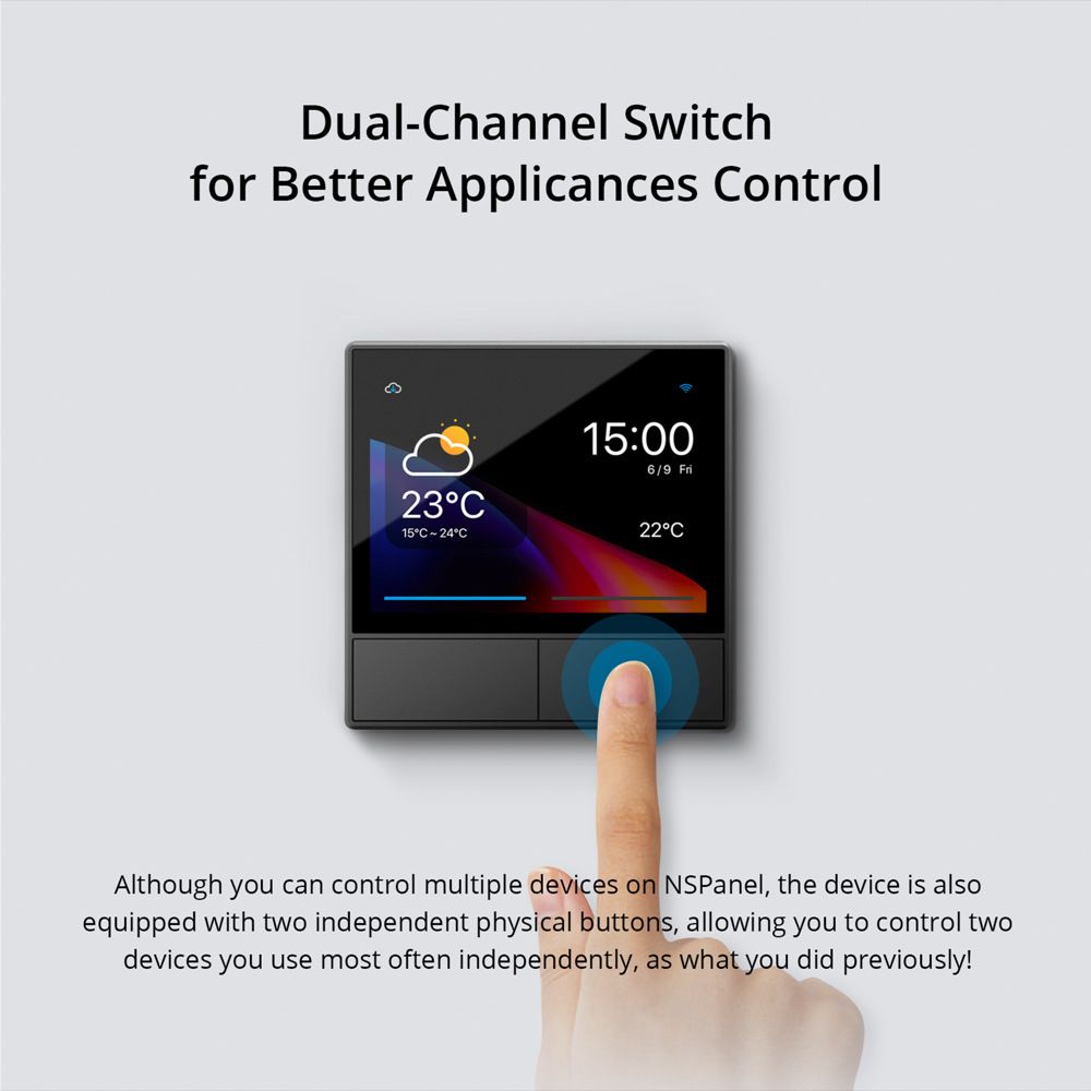 SONOFF NSPanel WiFi Szenen Smart Switch All-in-One Steuerung mit Touchscreen für Smart Home Automatisierung