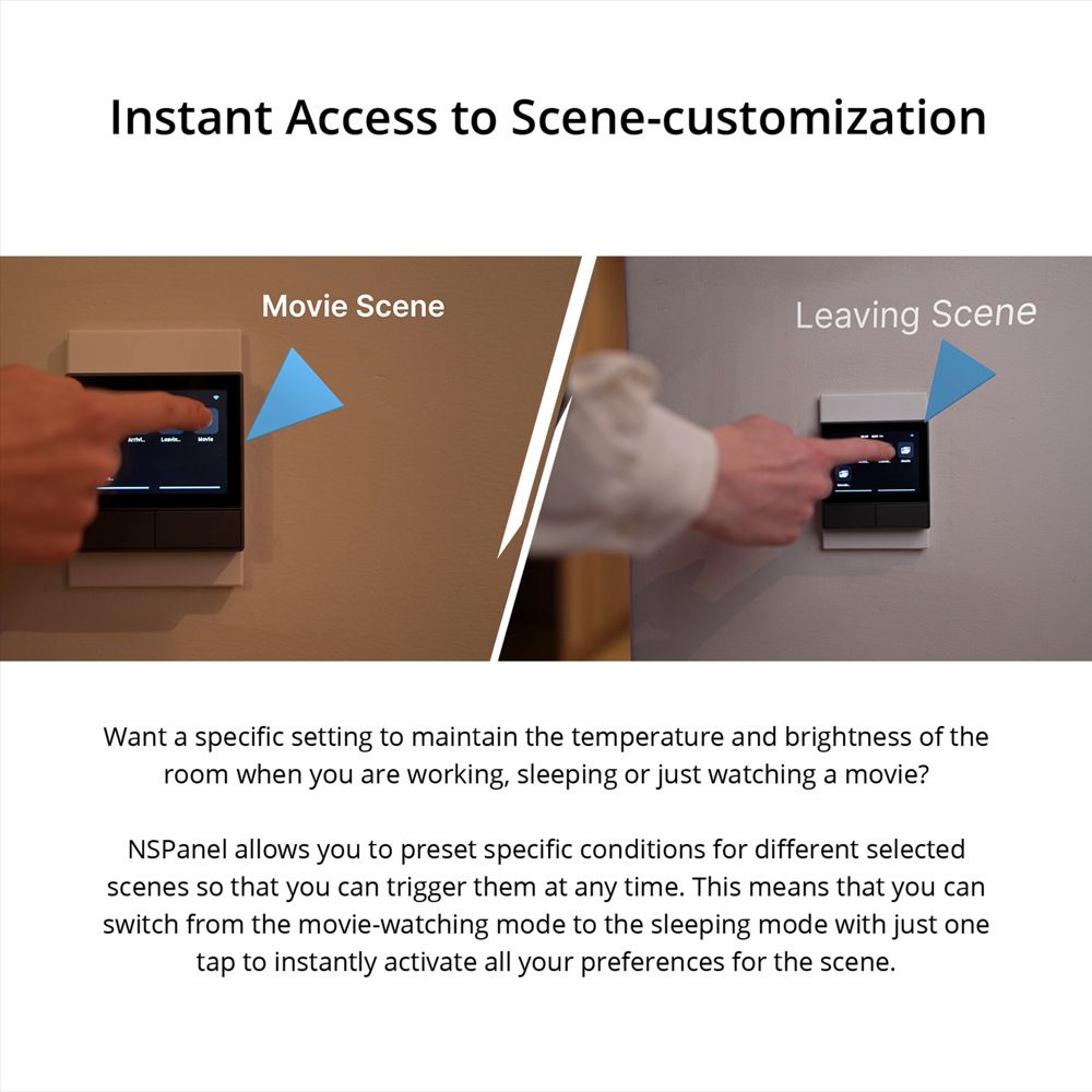 SONOFF NSPanel WiFi Szenen Smart Switch All-in-One Steuerung mit Touchscreen für Smart Home Automatisierung