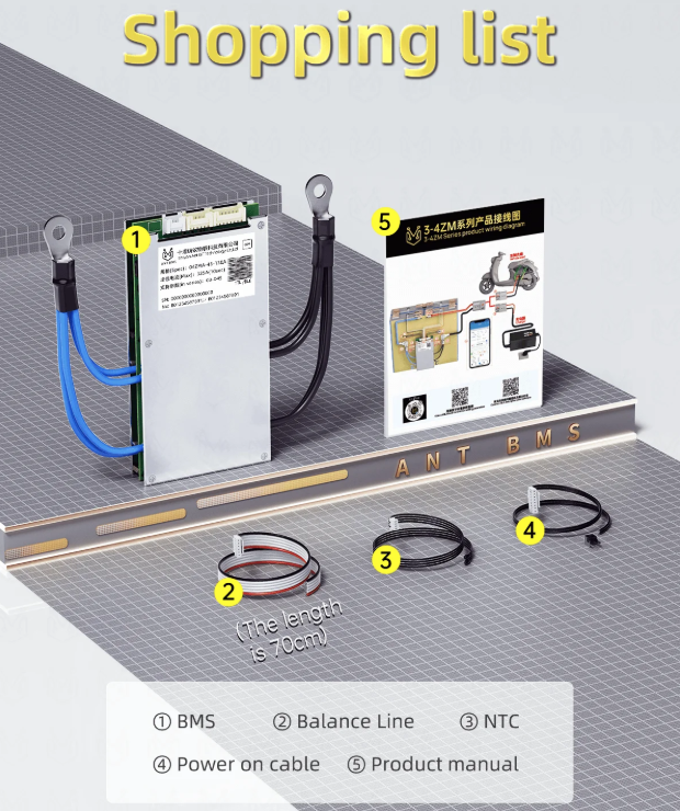 ANT Smart BMS 4S-24S Lifepo4 Li-ion E-Bike/E-Scooter Bluetooth Balancer. Dein intelligenter Akkuschutz!
