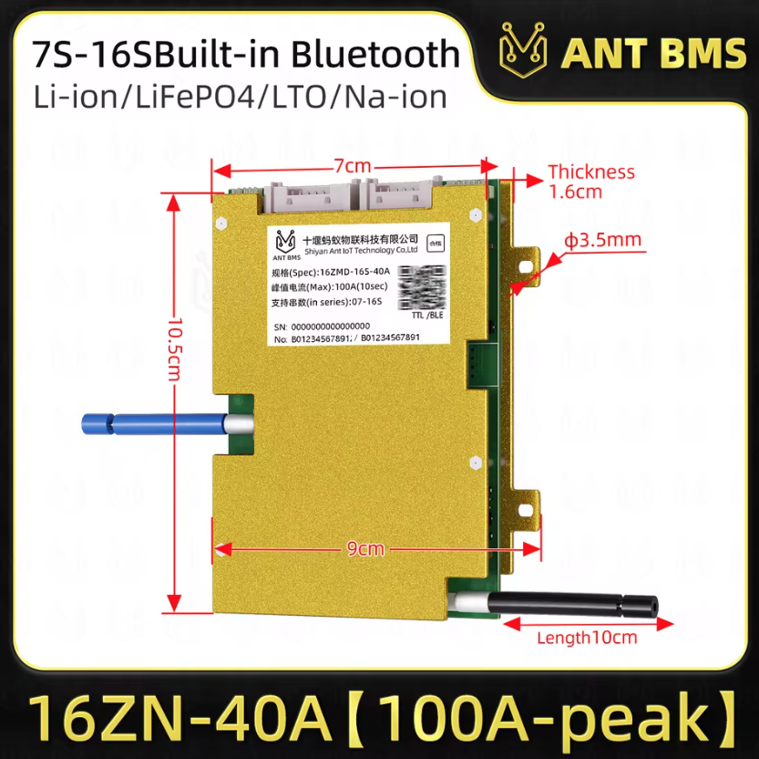 ANT Smart BMS 4S-24S Lifepo4 Li-ion E-Bike/E-Scooter Bluetooth Balancer. Dein intelligenter Akkuschutz!