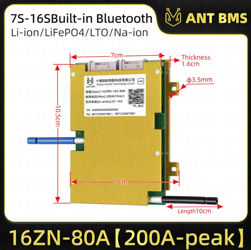 ANT Smart BMS 4S-24S Lifepo4 Li-ion E-Bike/E-Scooter Bluetooth Balancer. Dein intelligenter Akkuschutz!