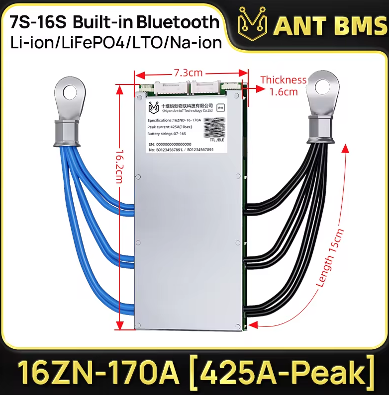 ANT Smart BMS 4S-24S Lifepo4 Li-ion E-Bike/E-Scooter Bluetooth Balancer. Dein intelligenter Akkuschutz!