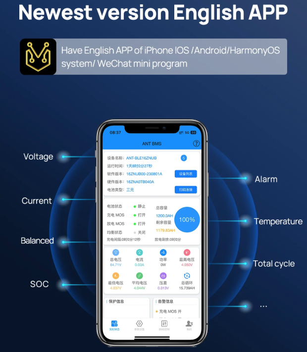 ANT Smart BMS 4S-24S Lifepo4 Li-ion E-Bike/E-Scooter Bluetooth Balancer. Dein intelligenter Akkuschutz!