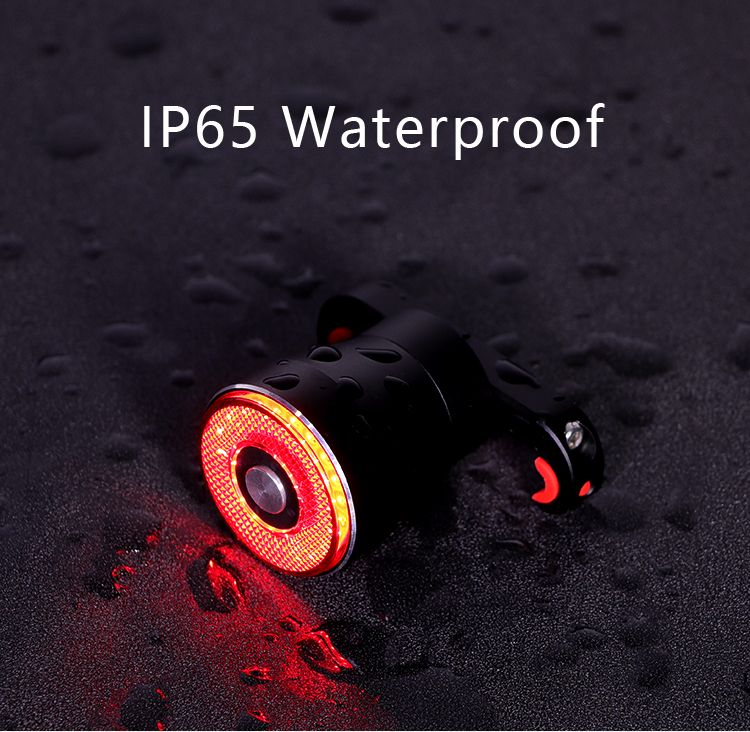 ANTUSI Q5 Smart Fahrrad Rücklicht Bremserkennung LED Fahrradlicht IPx6 wasserdicht perfekt für Stadtfahrten