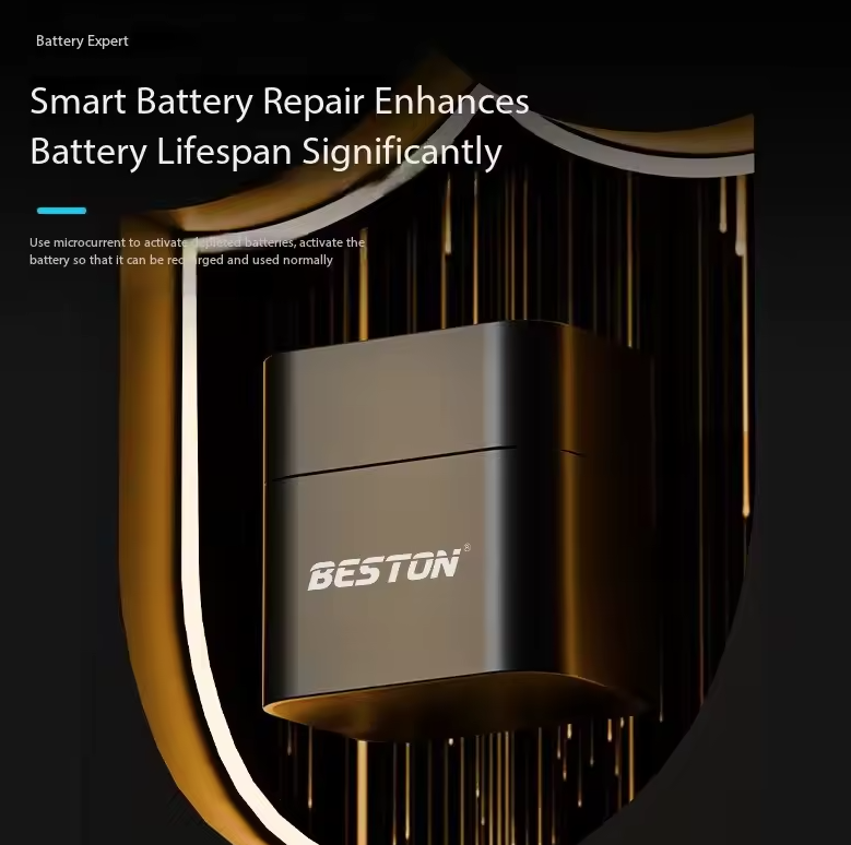 Beston Smart Batterieladegerät 8 Schächte AA mit 3600mWh 1,5V wiederaufladbaren Lithium-Batterien Schnelllade-Ladegerät-Set