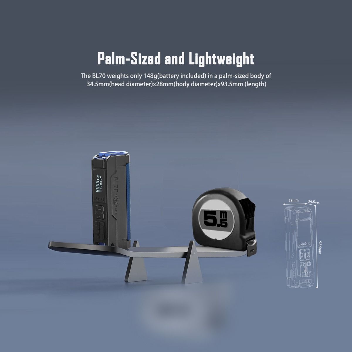 IMALENT BL70 EDC Taschenlampe: Dein superheller 6000 Lumen Begleiter, USB-C wiederaufladbar