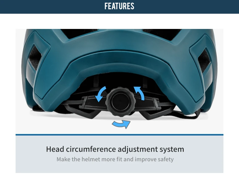 BATFOX Mountainbike-Helm: Leicht, In-Mold-Technologie, verstellbare Größenanpassung für Erwachsene und Jugendliche