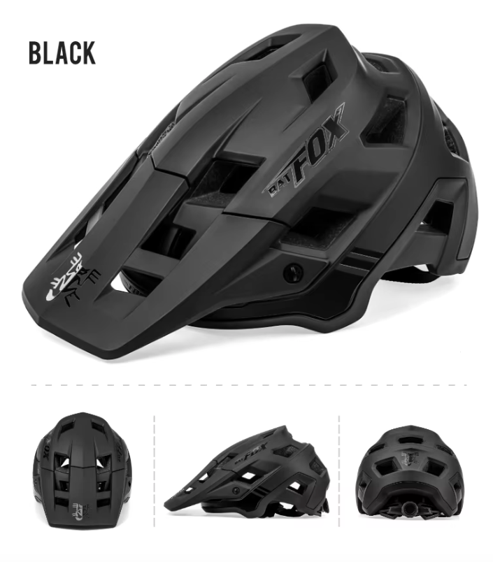 BATFOX Mountainbike-Helm: Leicht, In-Mold-Technologie, verstellbare Größenanpassung für Erwachsene und Jugendliche