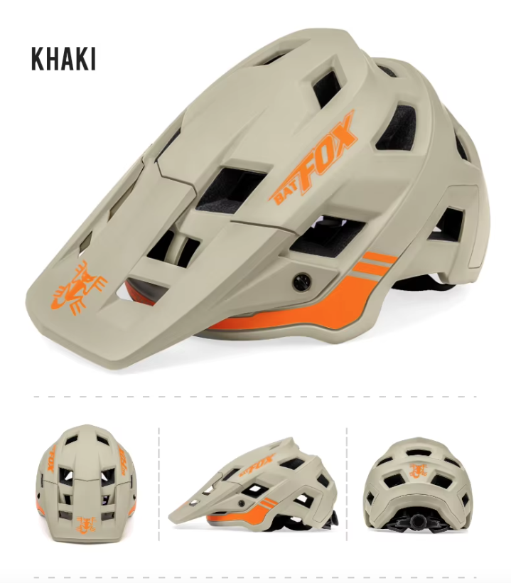 BATFOX Mountainbike-Helm: Leicht, In-Mold-Technologie, verstellbare Größenanpassung für Erwachsene und Jugendliche