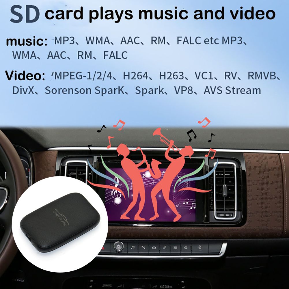 Carplay Box Wireless Android Auto Adapter Multimedia Video Box für YouTube Netflix Unterhaltung im Auto