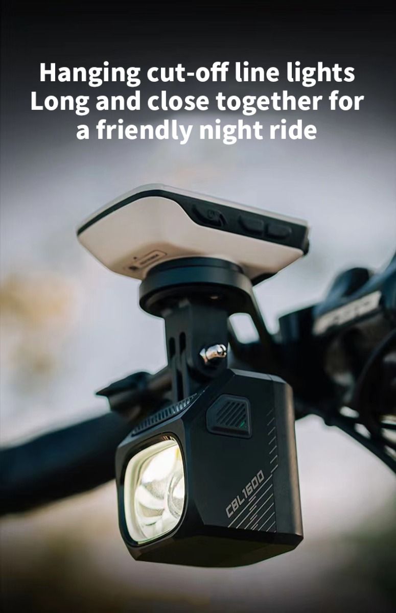 Magicshine CBL1600 Fahrrad-Frontlicht 1600 Lumen LED - Hängendes Cut-off-Kabel, Fahrradsicherheit, Sichtbarkeit bei Nacht