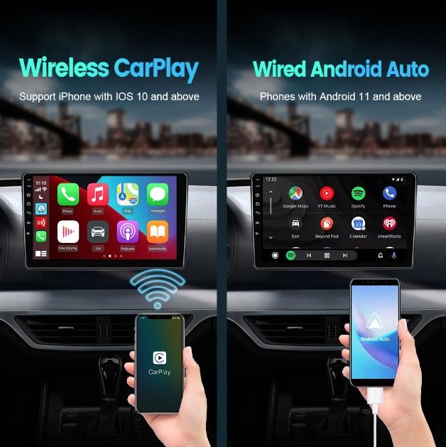 CarlinKit USB CarPlay Dongle Android Auto drahtlose Konnektivität, einfache Installation, Freisprechen, Musik