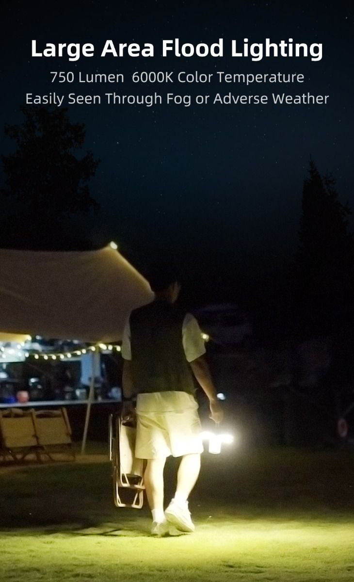 Klarus CL2 750 Lumen Freefolding Campinglicht augenschonende vielseitige Lampe mit 7 Lichtmodi und einstellbarem Winkel