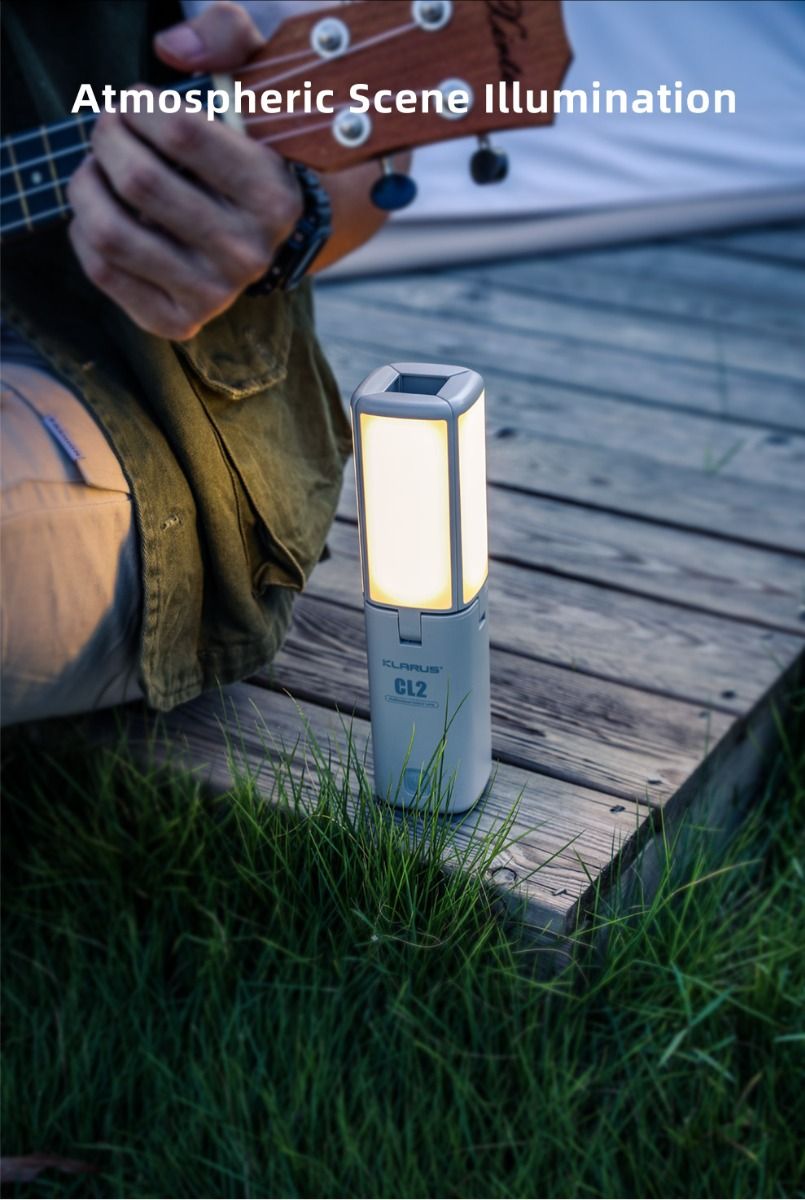 Klarus CL2 750 Lumen Freefolding Campinglicht augenschonende vielseitige Lampe mit 7 Lichtmodi und einstellbarem Winkel