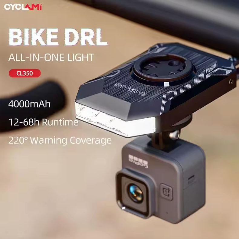 CYCLAMI CL350 Fahrradlicht Fahrrad-Scheinwerfer 4000mAh Typ-C Aufladbare Frontlampe